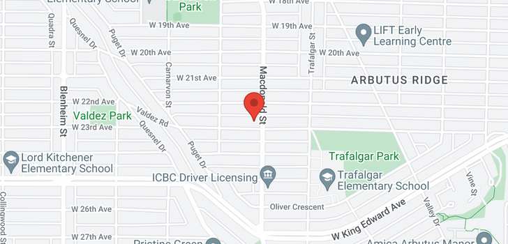 map of 2813 W 23RD AVENUE